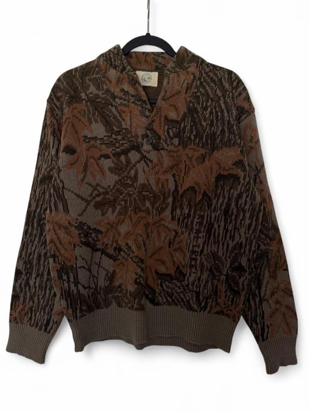 Vintage Whitewater Outdoors Mossy Oak Camo Sweater size large